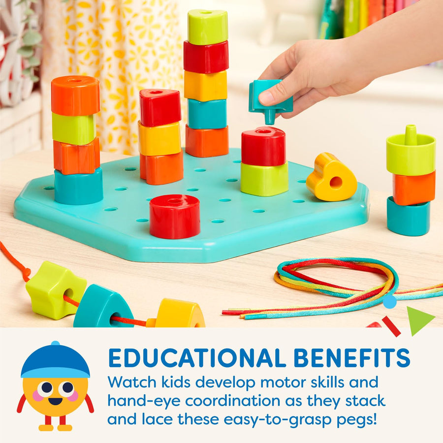 Nesting Sorter & Toddler Peg Board Learning Set