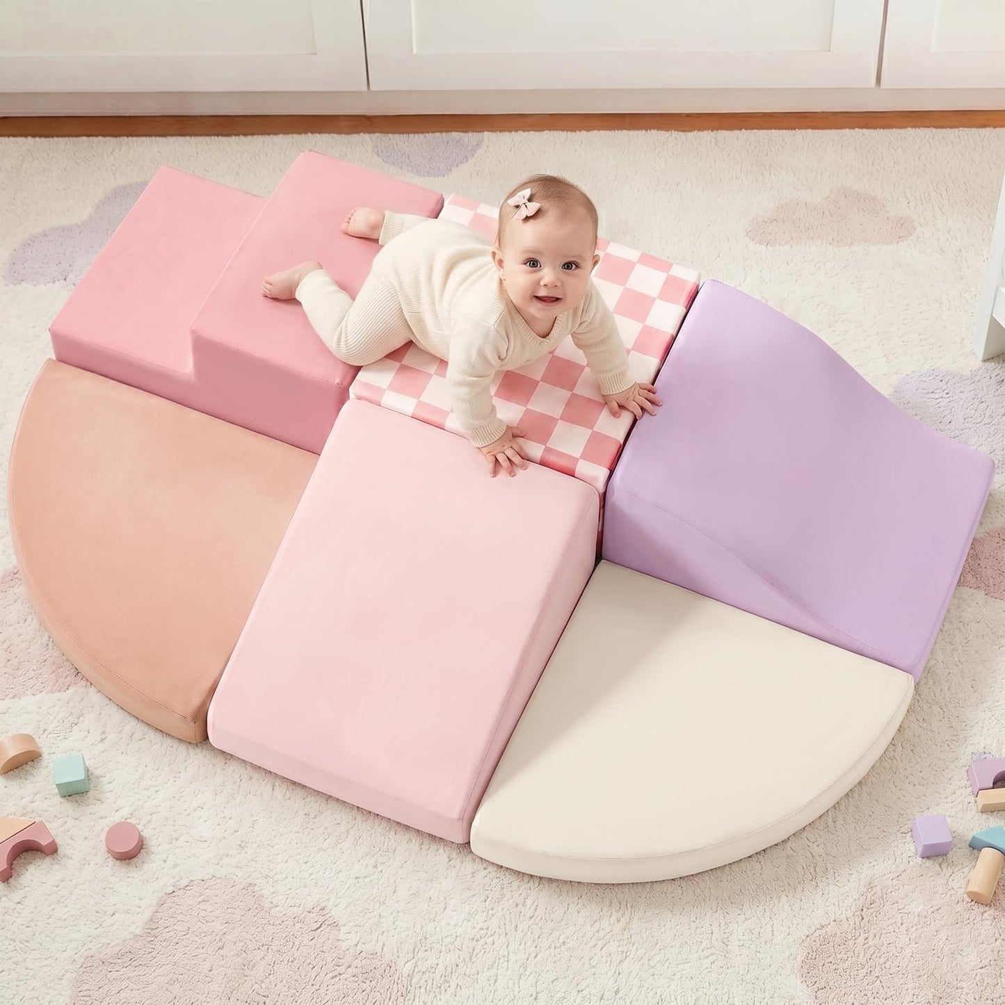 Soft Foam Climbing Blocks & Indoor Play Set for Toddlers