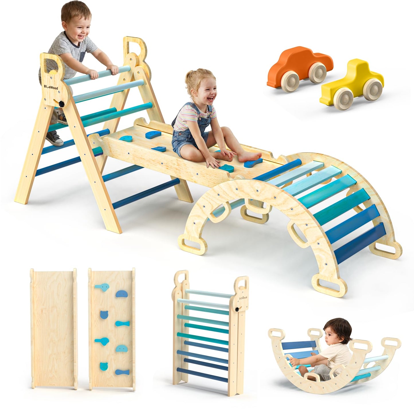 Wooden Climbing Triangle Activity Set for Kids