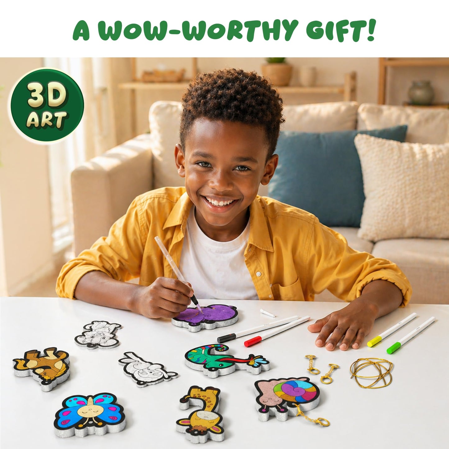 Skillmatics 3D Art Kit - Aqua Puffs, Mess-Free Fun, Magical Craft Activity for Kids Ages 4-10