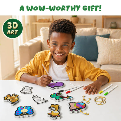 Skillmatics 3D Art Kit - Aqua Puffs, Mess-Free Fun, Magical Craft Activity for Kids Ages 4-10