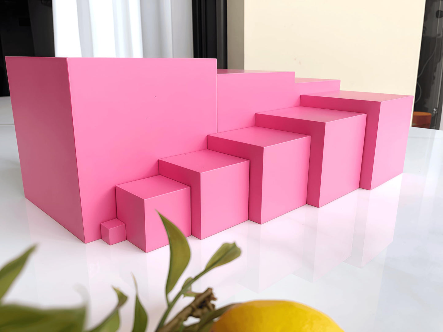 Wooden Graduated Cube Tower for Early Learning & Play
