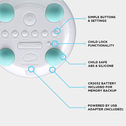 Kids Sleep Trainer, Night Light & Learning Alarm Clock