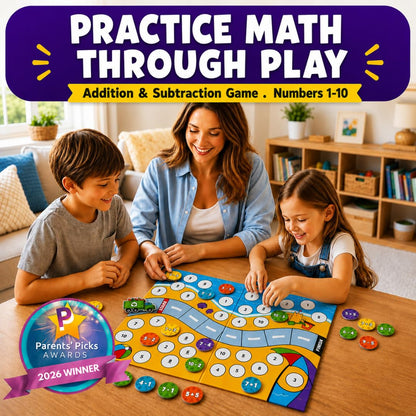 Number Dash Math Learning Board Game for Kids Ages 5–7