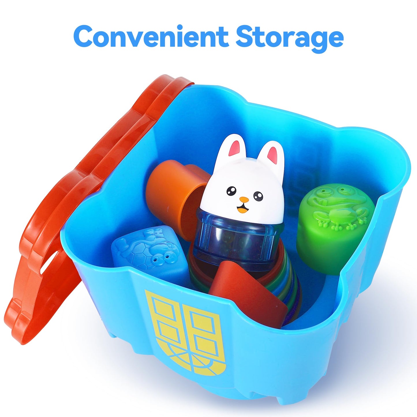 Baby Stacking Cups & Shape Sorter Learning Toy Set