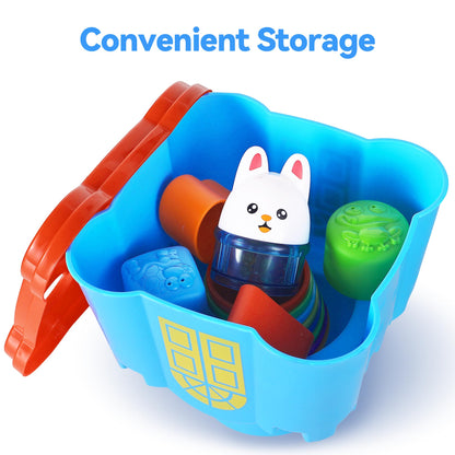 Baby Stacking Cups & Shape Sorter Learning Toy Set