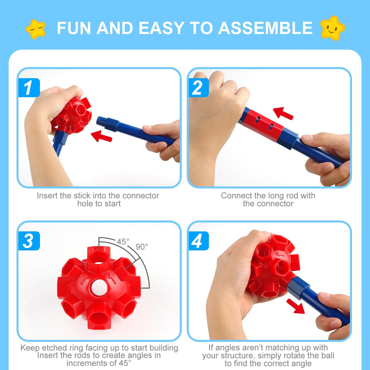 SpringFlower Fort Building Kit for Kids,STEM Construction Toys, Educational Gift for 4 5 6 7 8 9 10 11 12 Years Old Boys and Girls,Ultimate Creative Set for Indoor & Outdoors Activity