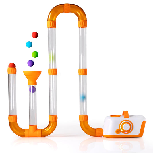 Air-Powered STEM Tube Building Toy for Kids
