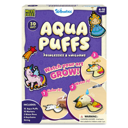 Skillmatics 3D Art Kit - Aqua Puffs, Mess-Free Fun, Magical Craft Activity for Kids Ages 4-10