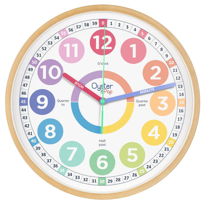 Educational Learning Wall Clock for Kids
