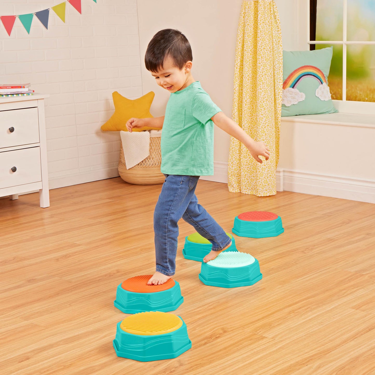 Balance Beams & Stepping Stones Active Play Set for Kids