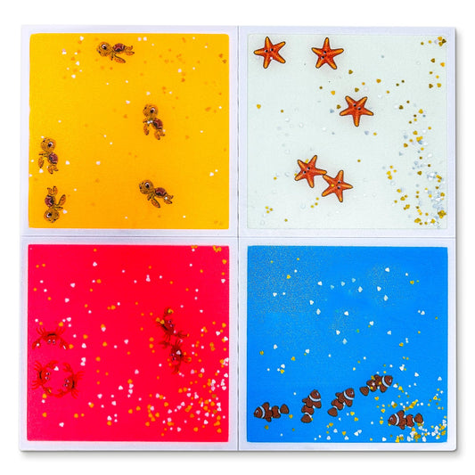 LED Liquid Sensory Floor Tiles for Kids Active Play