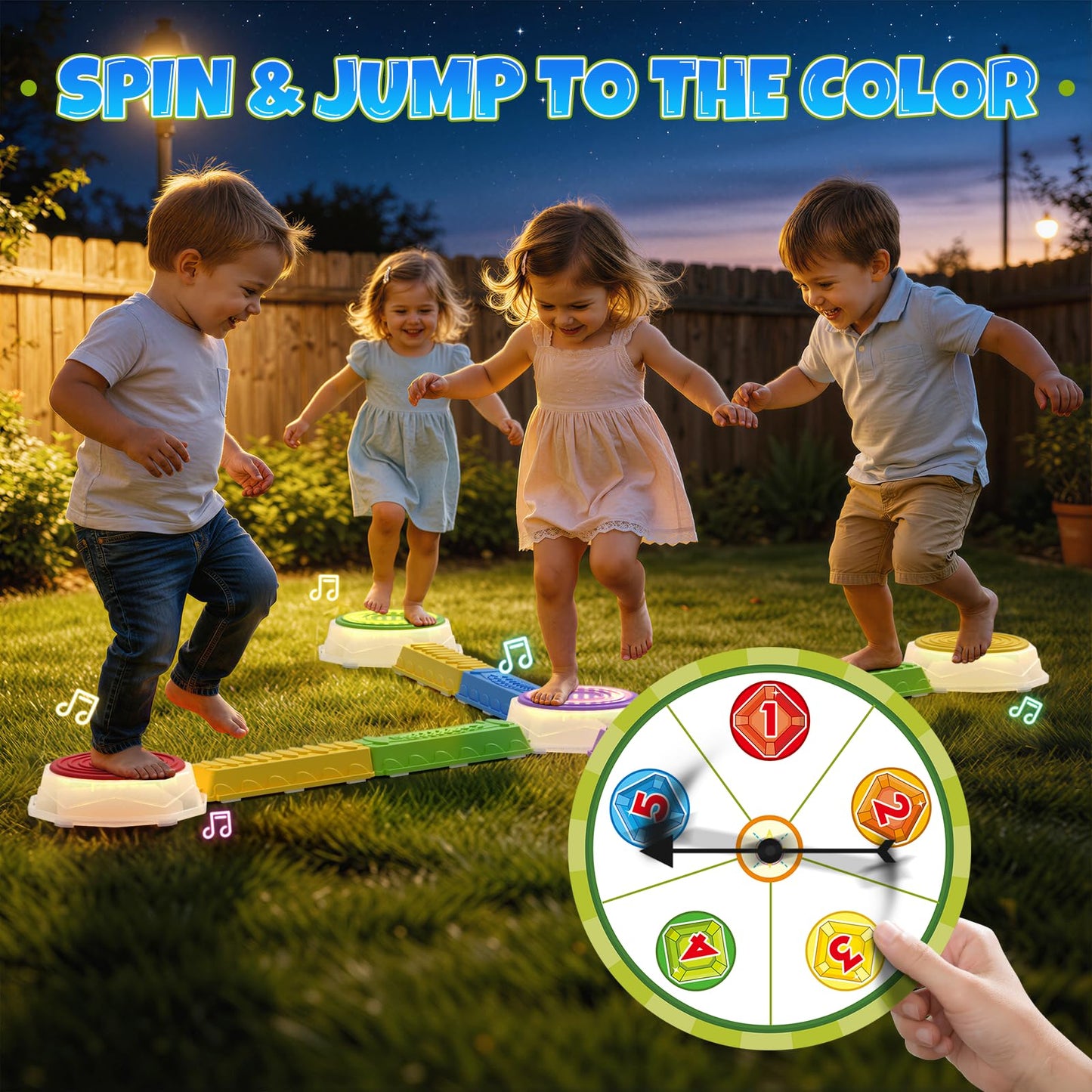 Kids Balance Beams & Stepping Stones Activity Set