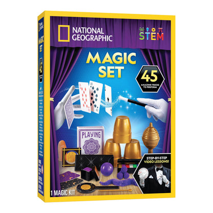 National Geographic Kids Magic Sets - Magic Tricks for Kids to Perform with Step-by-Step Video Instructions for Each Trick Provided by a Professional Magician, Toys for Boys and Girls