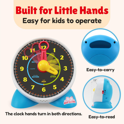 Talking Learning Clock for Kids Time Teaching