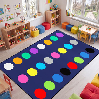 Drydiet Classroom Rug Elementary Educational Daycare Rug Large Preschool Carpet for Classroom Playmat for Kids Toddler Nursery School Early Learning