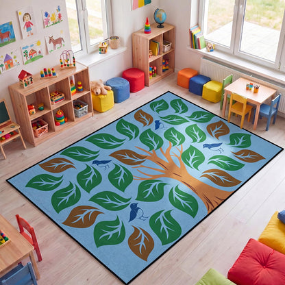 Drydiet Classroom Rug Elementary Educational Daycare Rug Large Preschool Carpet for Classroom Playmat for Kids Toddler Nursery School Early Learning