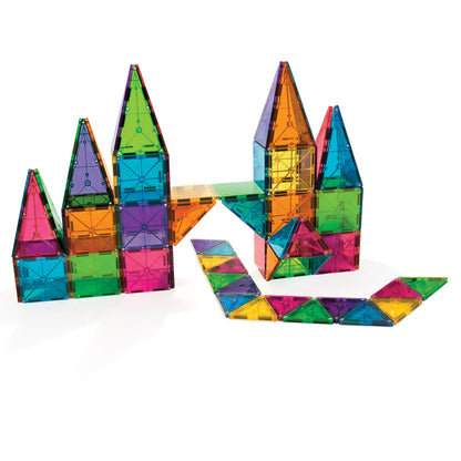 MAGNA-TILES Classic 100-Piece Magnetic Construction Set, The Original Magnetic Building Brand