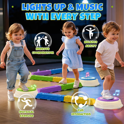 Kids Balance Beams & Stepping Stones Activity Set