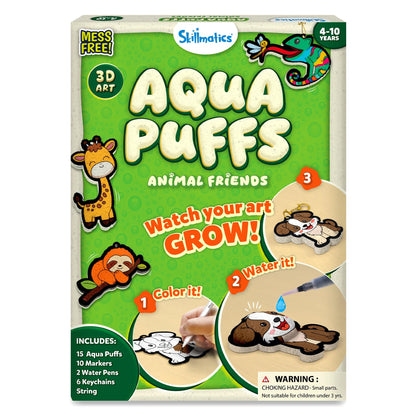 Skillmatics 3D Art Kit - Aqua Puffs, Mess-Free Fun, Magical Craft Activity for Kids Ages 4-10