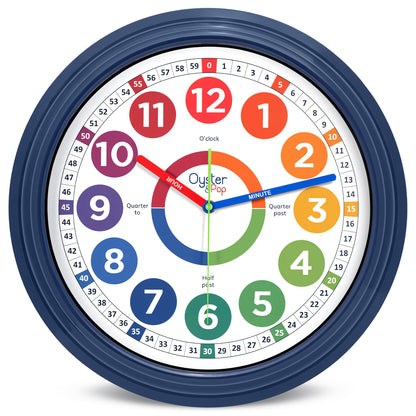 Educational Learning Wall Clock for Kids