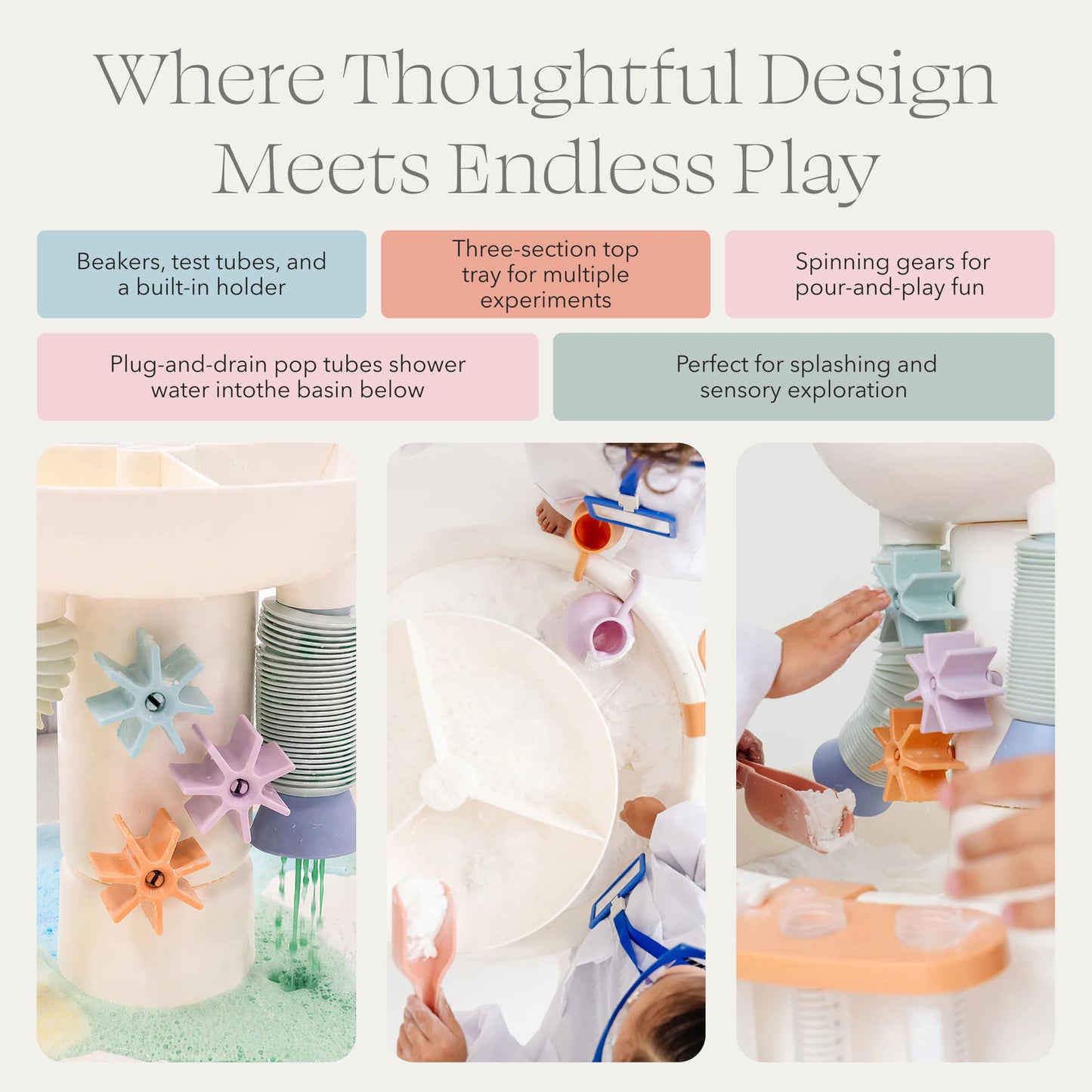 Kids Indoor & Outdoor Water Sensory Activity Table