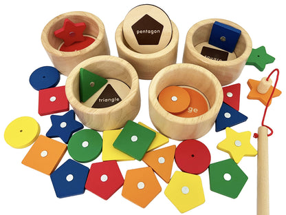 Dailyfunn Montessori Toys Wooden Sorting Box for Baby Infant Toddler 1+Year Old