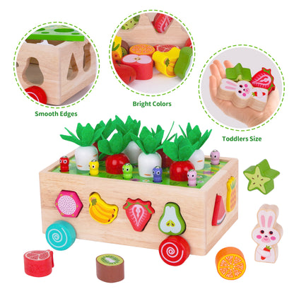 Wooden Early Learning Activity Toy Set for Toddlers