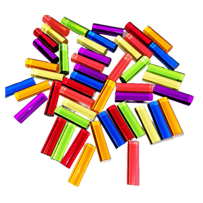 SUPREMETECH Rainbow Peg Board | Montessori Shape and Color for Kids | Wooden and Acrylic Manipulatives Materials