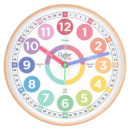 Educational Learning Wall Clock for Kids