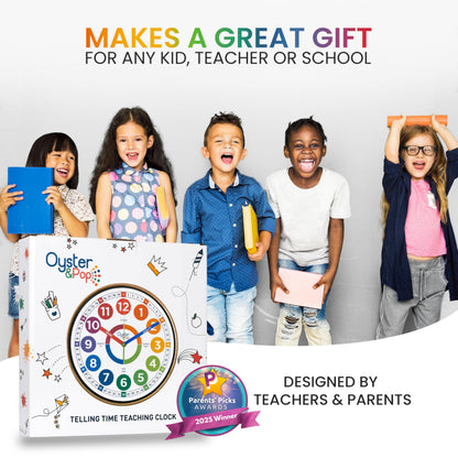 Educational Learning Wall Clock for Kids