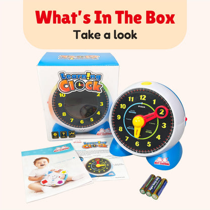 Talking Learning Clock for Kids Time Teaching