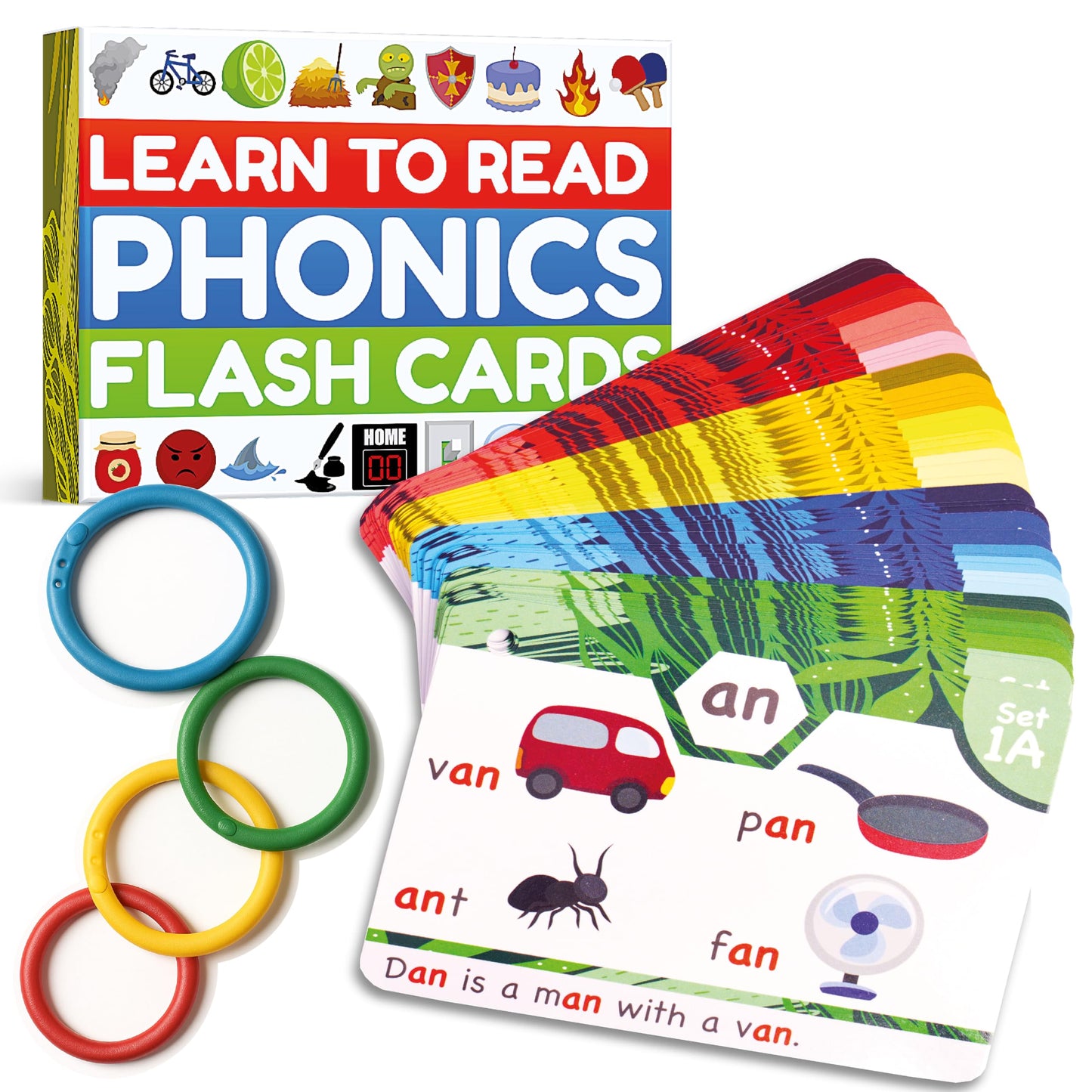 Phonics Flash Cards for Early Reading & Word Skills