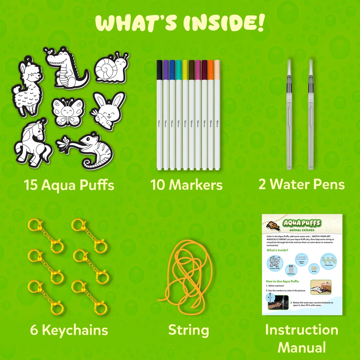 Skillmatics 3D Art Kit - Aqua Puffs, Mess-Free Fun, Magical Craft Activity for Kids Ages 4-10