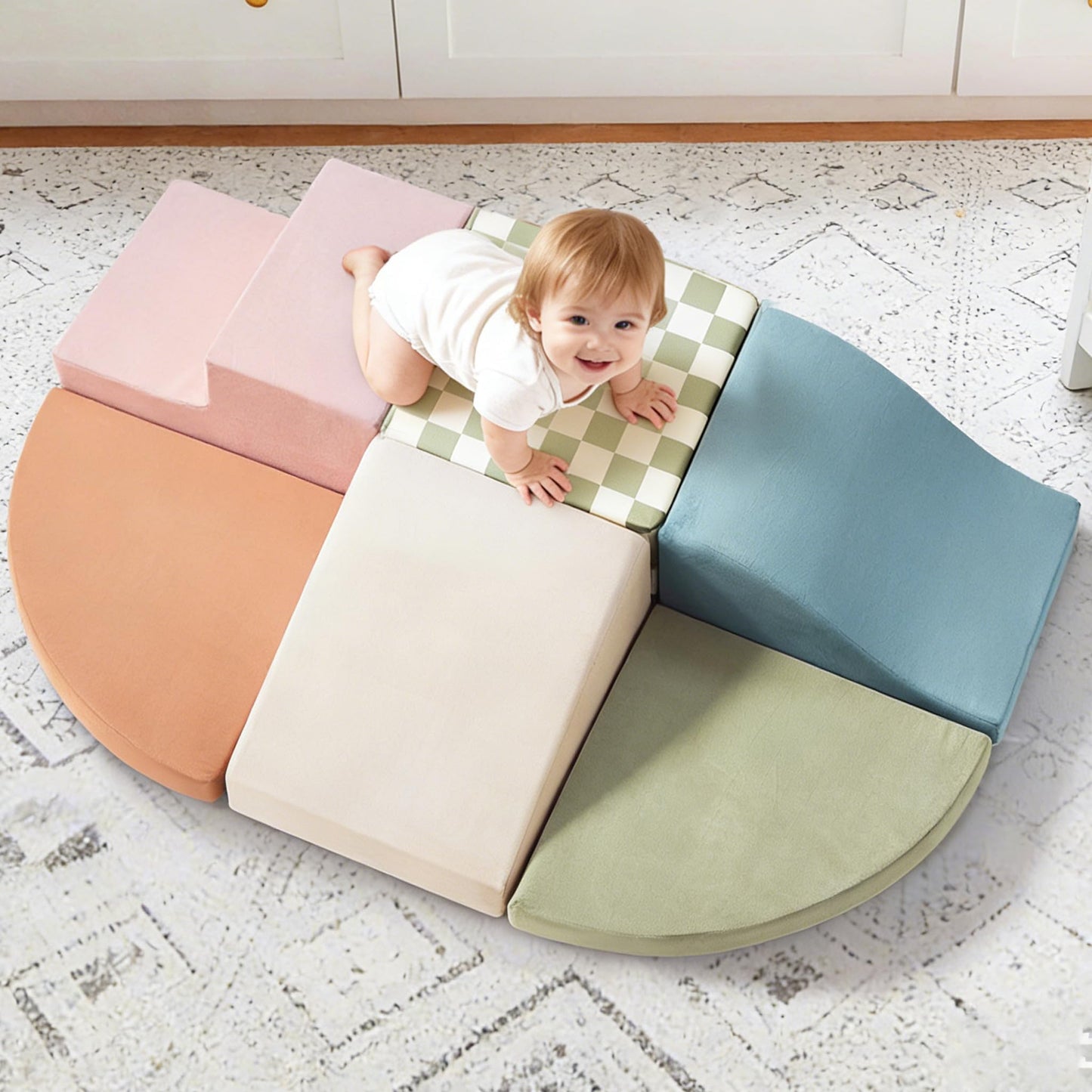 Soft Foam Climbing Blocks & Indoor Play Set for Toddlers