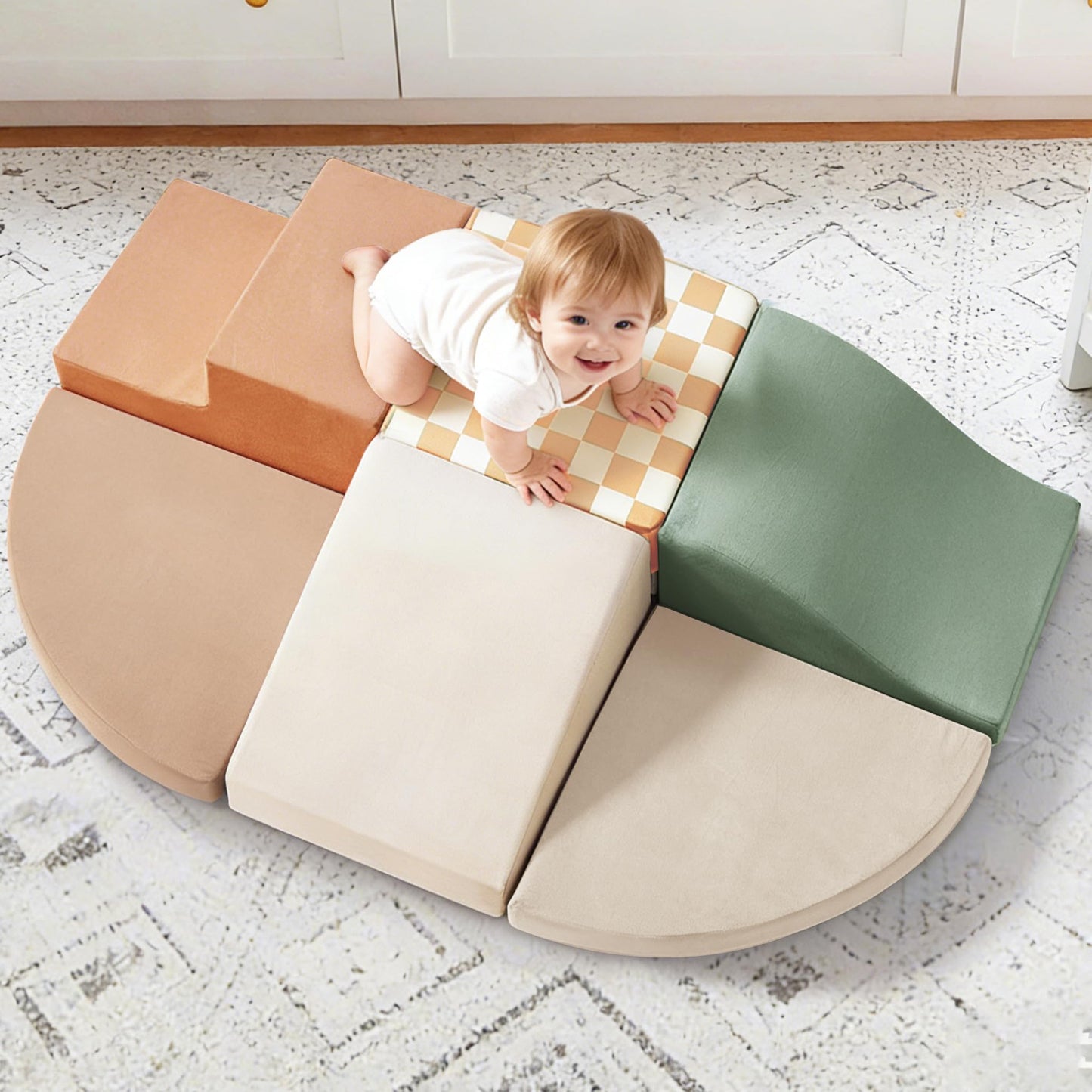 Soft Foam Climbing Blocks & Indoor Play Set for Toddlers