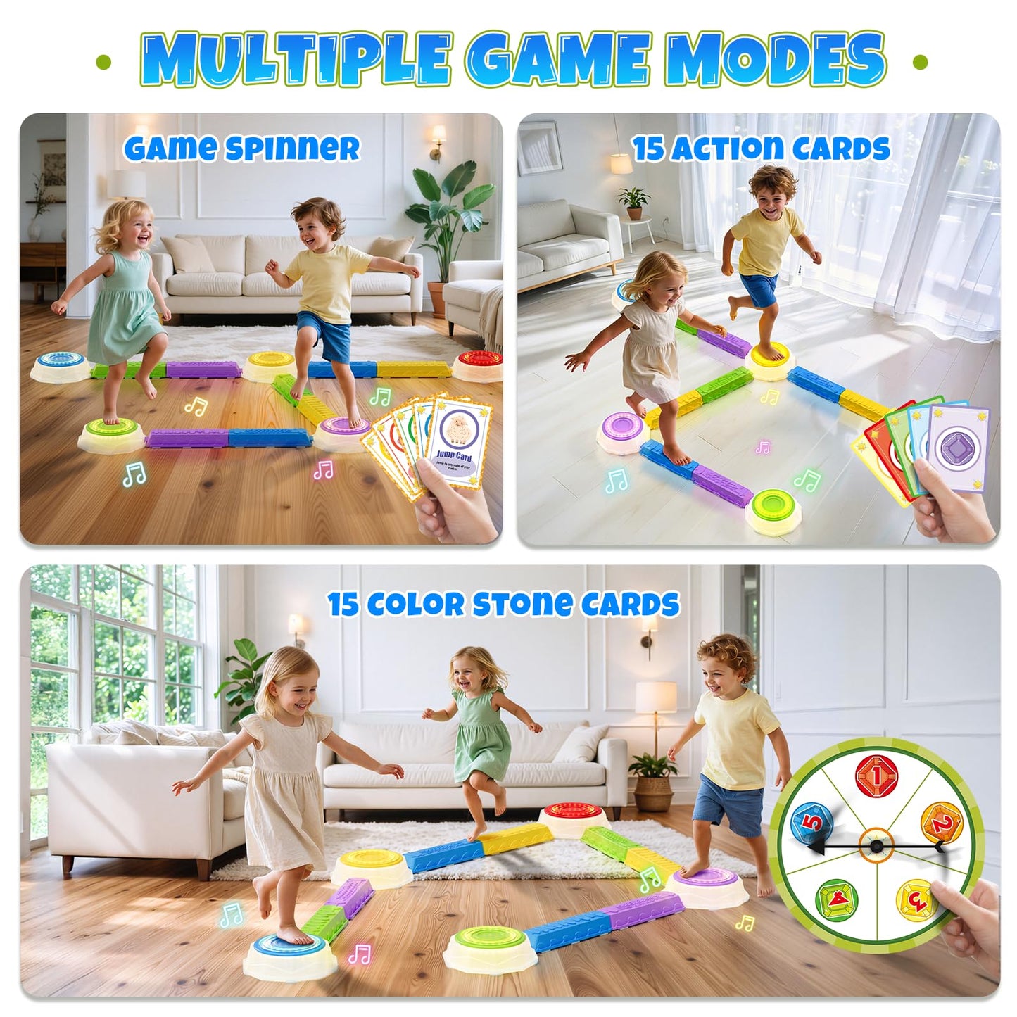 Kids Balance Beams & Stepping Stones Activity Set