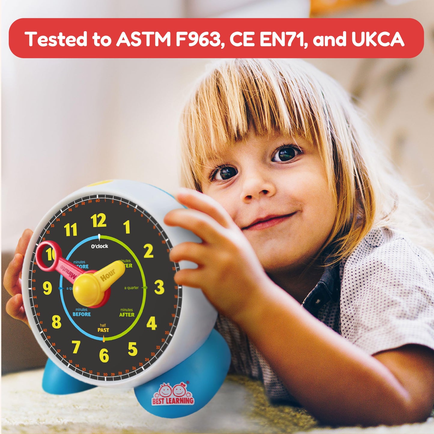 Talking Learning Clock for Kids Time Teaching