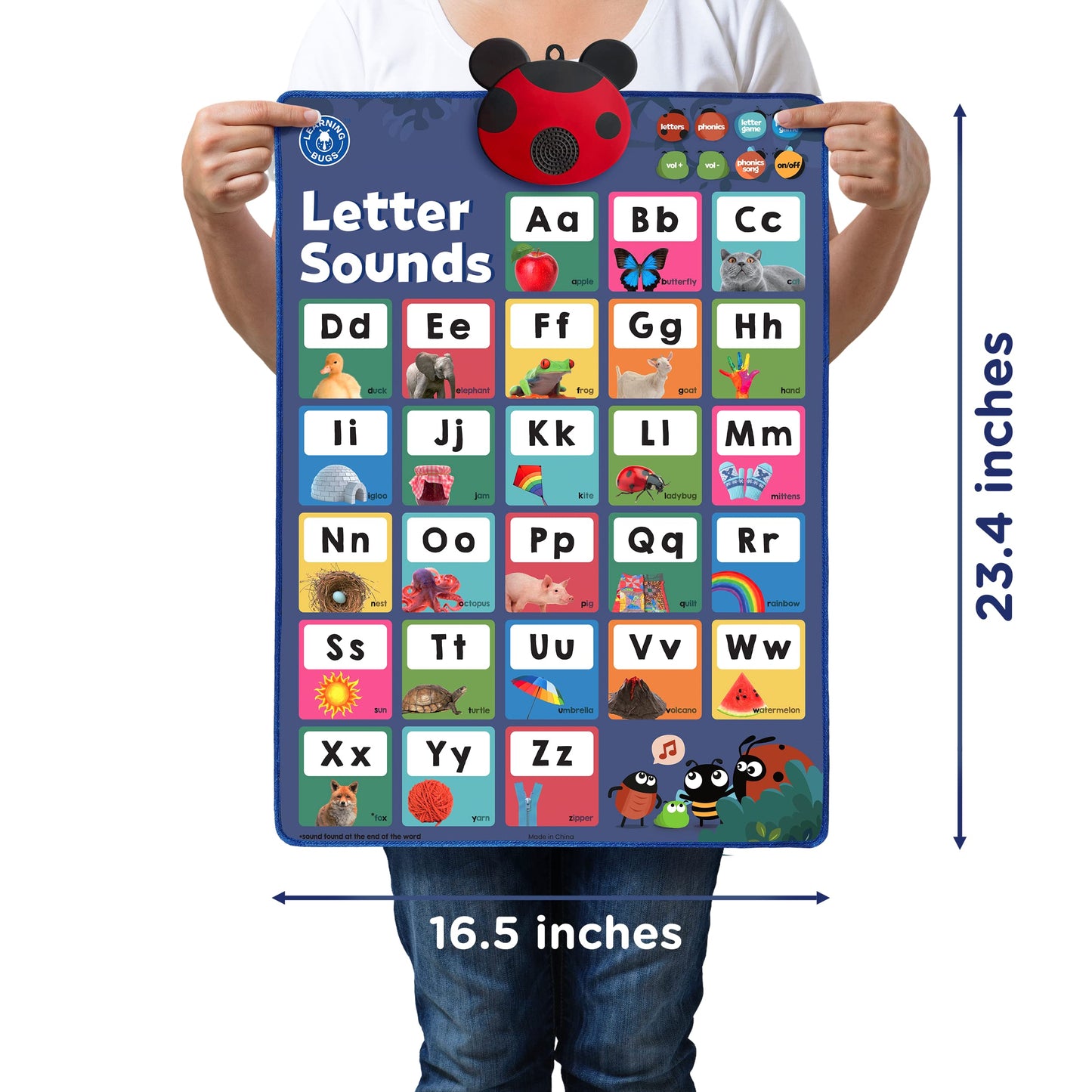 Interactive Phonics Letters & Sounds Learning Poster