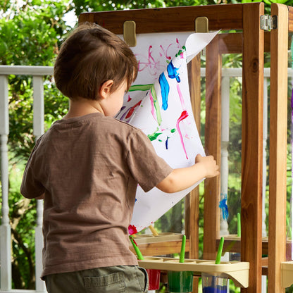 Guidecraft Acadia Outdoor 4 Sided Art Easel for Kids