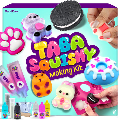 Taba Squishy Making Kit for Kids - Gifts for Girls - Kids Crafts - 6 7 8 9 10 11 12 Year Old Girl Birthday Gift - Squishies Craft Kits - Arts and Crafts for Kid for 8-12 - Toys for Girls