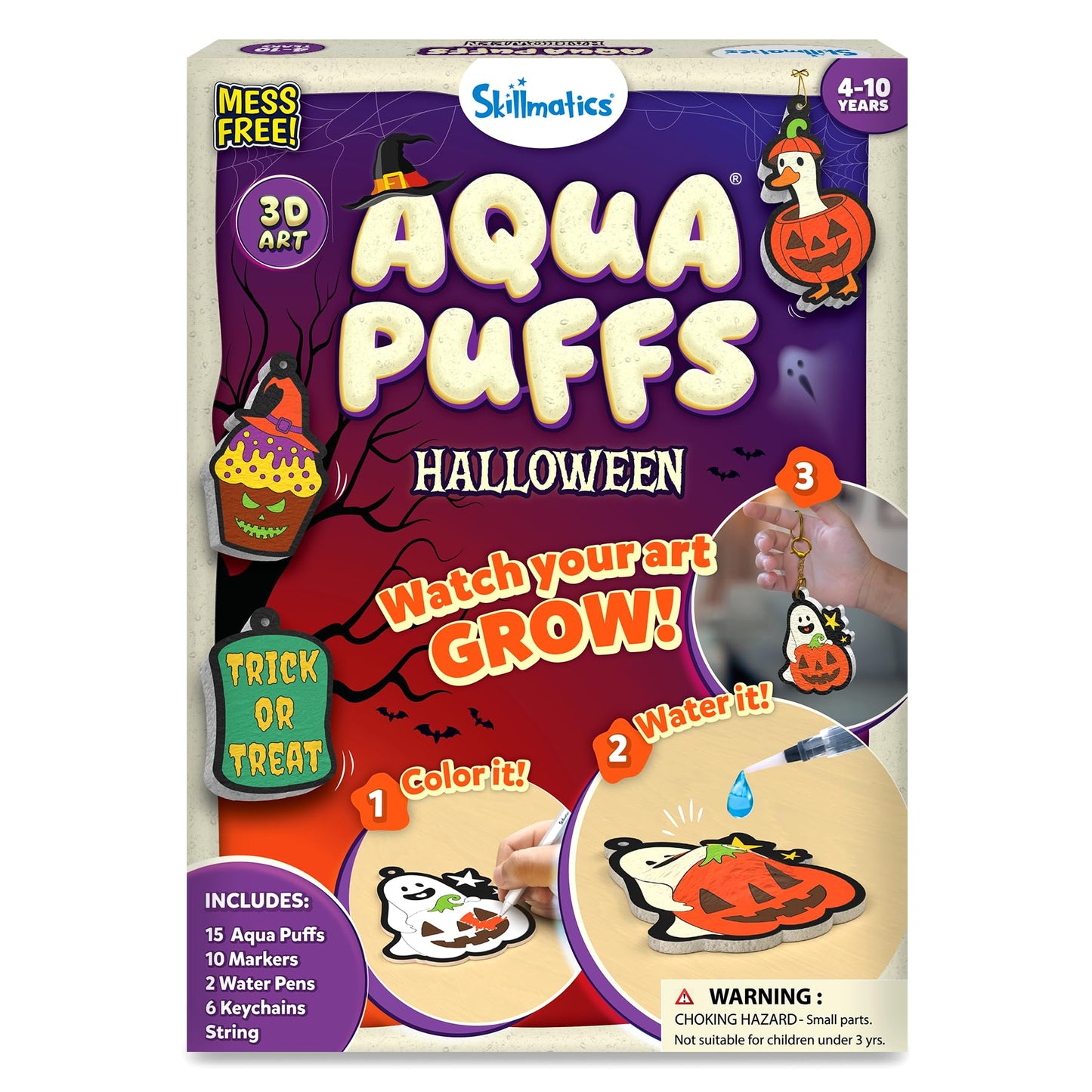 Skillmatics 3D Art Kit - Aqua Puffs, Mess-Free Fun, Magical Craft Activity for Kids Ages 4-10