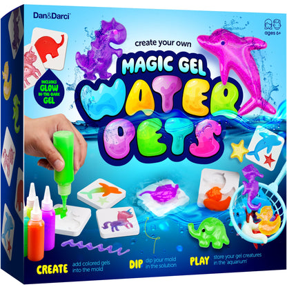 Dan&Darci Aqua Fairy Water Gel Kit for Kids - Gifts for Girls - Magic Elf Toy Kits - Waters Pets - DIY Squishy Maker Set - Craft for Kids - Squishies Toys Crafts - Gifts for Boys & Girls