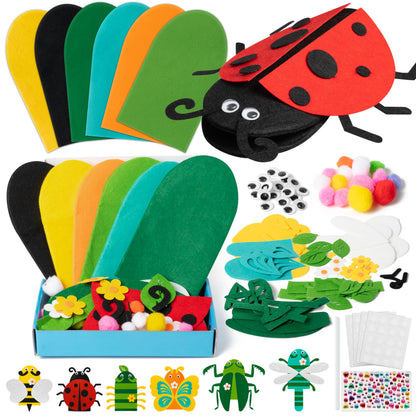 WATINC Hand Puppet Making Kit, Felt Sock Puppet Toys for Kids