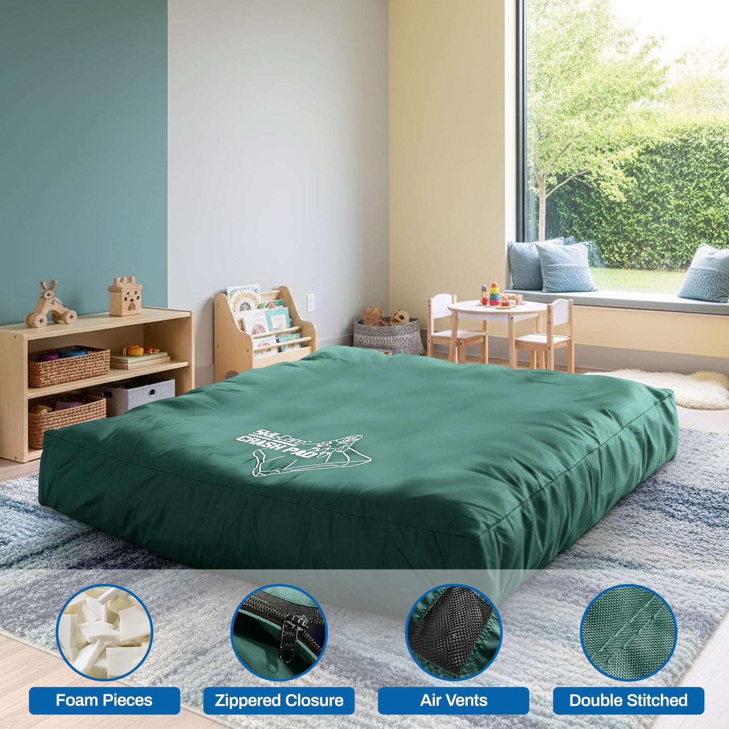High-Density Foam Sensory Crash Pad for Kids
